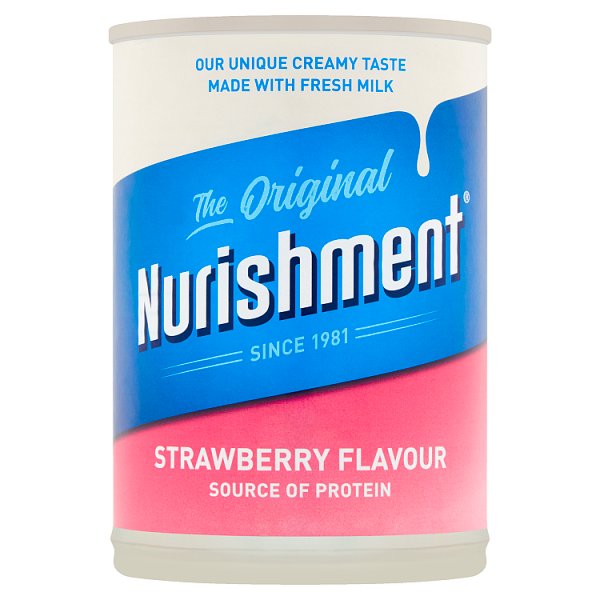 Nurishment Original Strawberry Flavour 400g, Case of 12 Nurishment