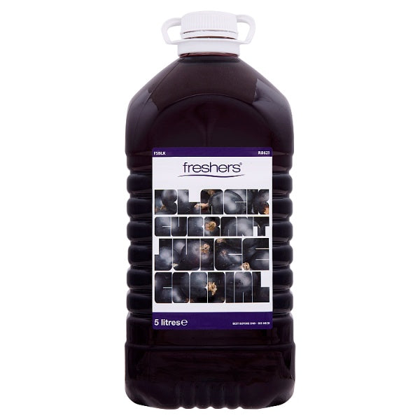 Freshers Blackcurrant Juice Cordial 5 Litres Freshers