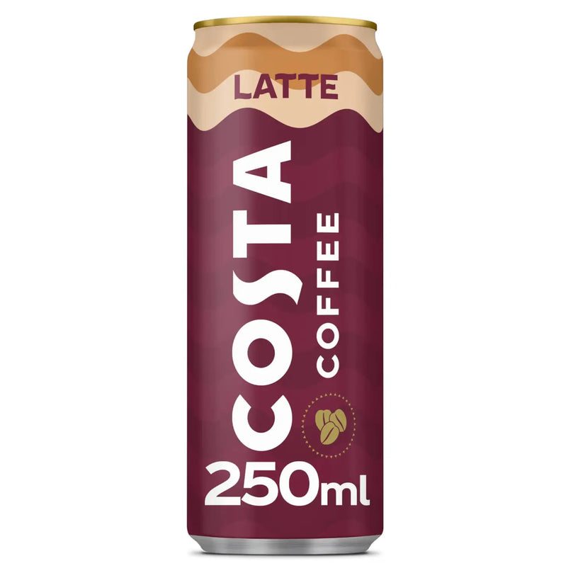 Costa Coffee Latte 250ml, Case of 12 Costa Coffee