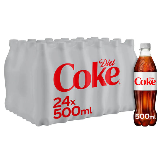 Diet Coke 500ml, Case of 24 Diet Coke