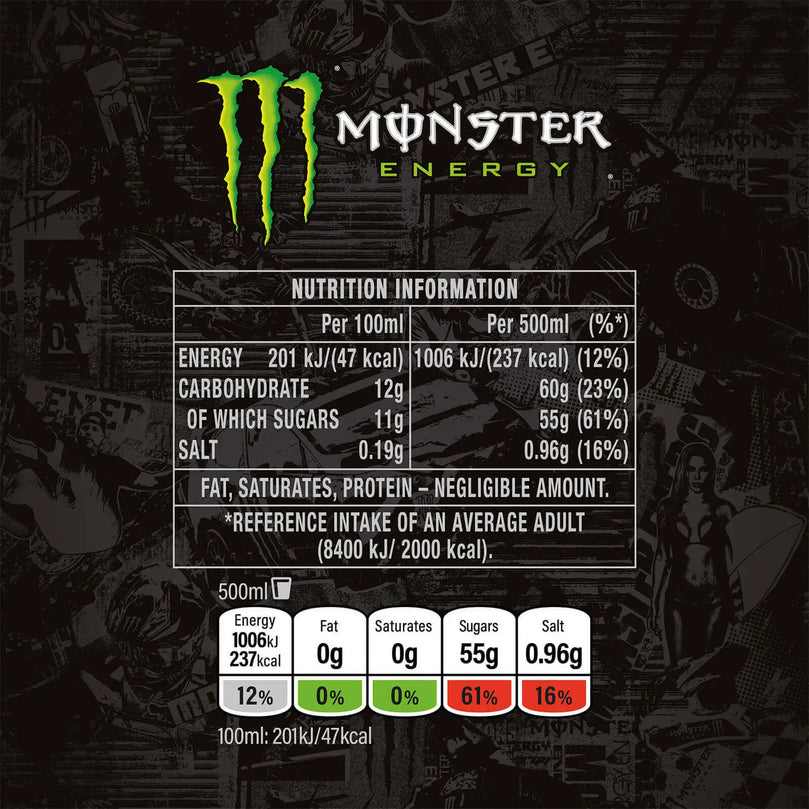 Monster Energy Drink 12 x 500ml Monster