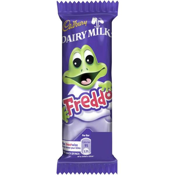 Cadbury Dairy Milk Freddo 25p Chocolate Bar 18g, Case of 60 Cadbury