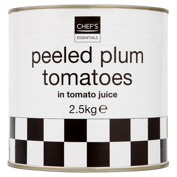 Chef's Essentials Peeled Plum Tomatoes in Tomato Juice 2.5kg Chef's Essentials