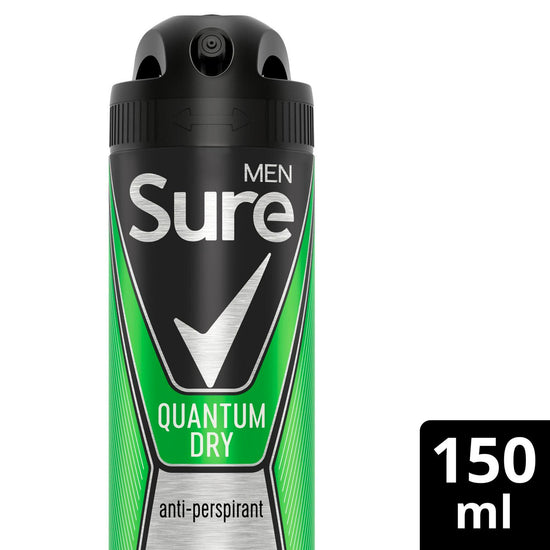 Sure Quantum Dry Anti-perspirant Deodorant Aerosol 150ml British Hypermarket-uk
