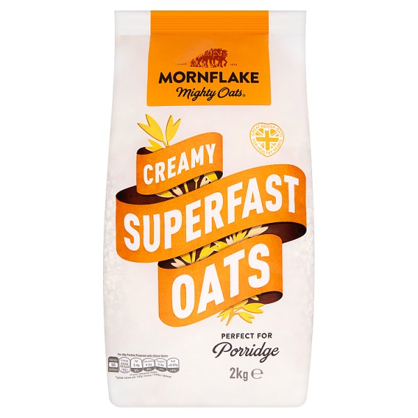 Mornflake Superfast Oats 2 kg, Case of 6 Mornflake