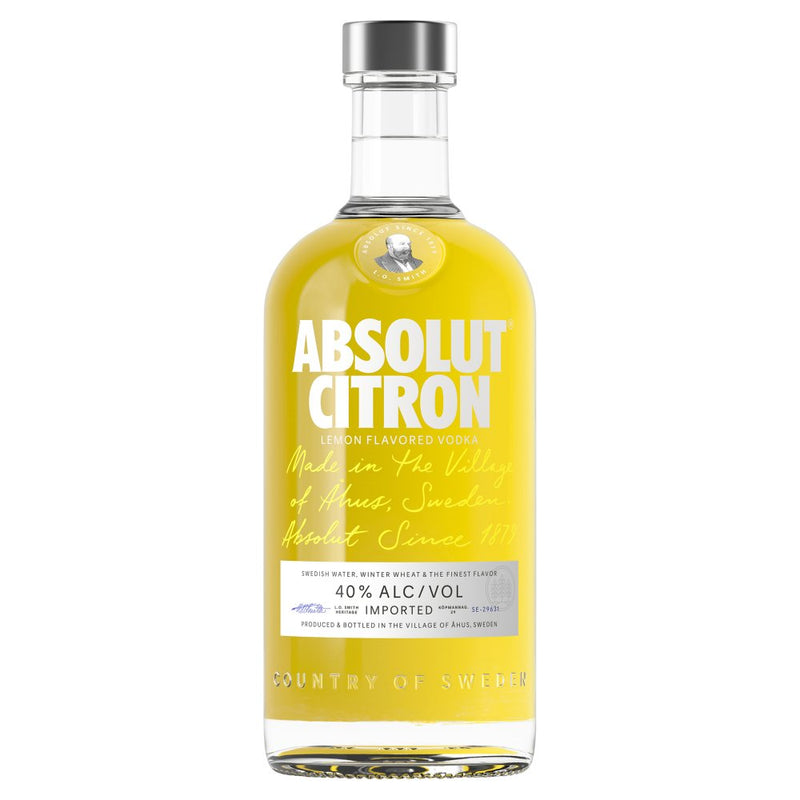 Absolut Citron Lemon Flavoured Vodka 70cl x 6, Case of 6 Absolut