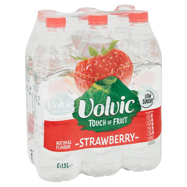 Volvic TOF Strawberry, Case of 6 Volvic