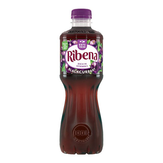 Ribena Blackcurrant Juice Drink 500ml, Case of 12 Ribena