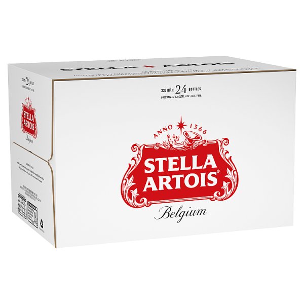 Stella Artois Belgium Premium Lager 24 x 330ml British Hypermarket-uk Stella Artois