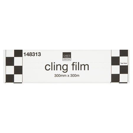 Chef's Essentials Cling Film 300mm x 300m, Case of 9 Chef's Essentials