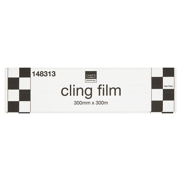 Chef's Essentials Cling Film 300mm x 300m, Case of 9 Chef's Essentials