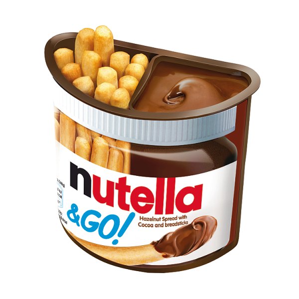 Hazelnut Spread with Chocolate Spread and Breadsticks Single 48g, Case of 12 Nutella