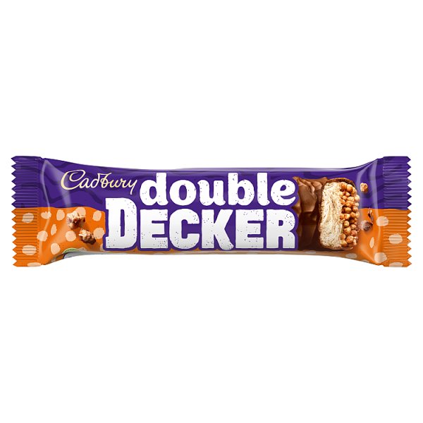 Cadbury Double Decker Chocolate Bar 54.5g, Case of 48 Cadbury