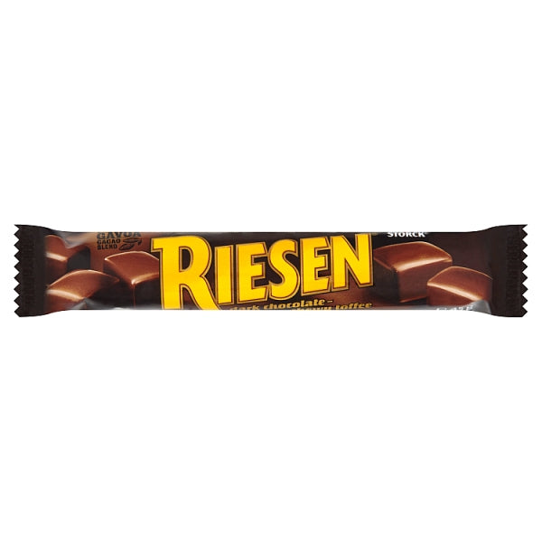 Riesen Dark Chocolate Chewy Toffee 45g, Case of 96 British Hypermarket-uk Riesen