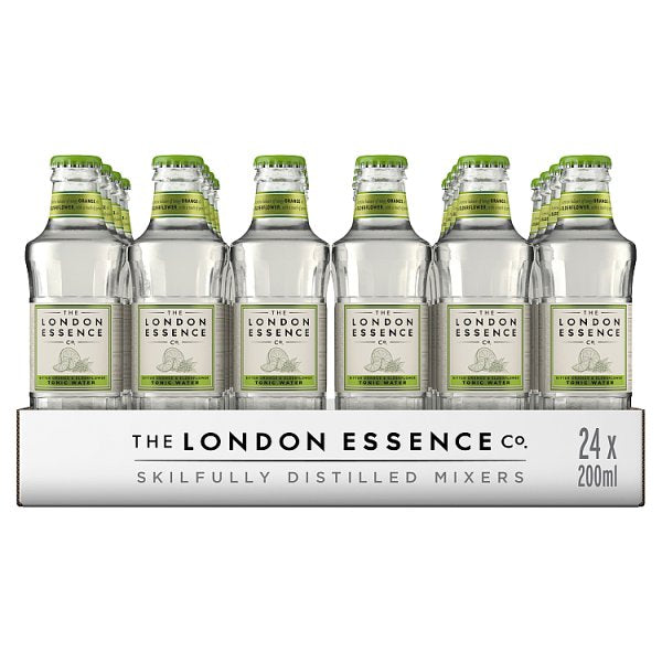 London Essence Blood Orange & Elderflower Tonic Water 200ml, Case of 24 The London Essence Co.