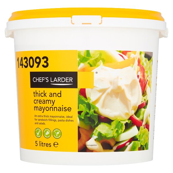Chef's Larder Thick and Creamy Mayonnaise 5 Litres Chef's Larder