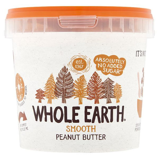 Whole Earth Smooth Peanut Butter 1kg, Case of 2 British Hypermarket-uk Whole Earth