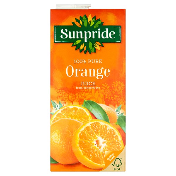 Sunpride Orange Juice 1 Litre, Case of 12 Sunpride