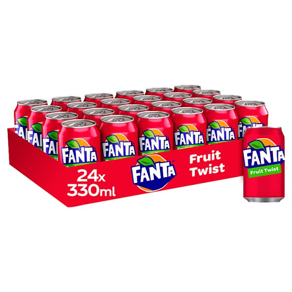 Fanta Fruit Twist 24 x 330ml, Case of 24 Fanta