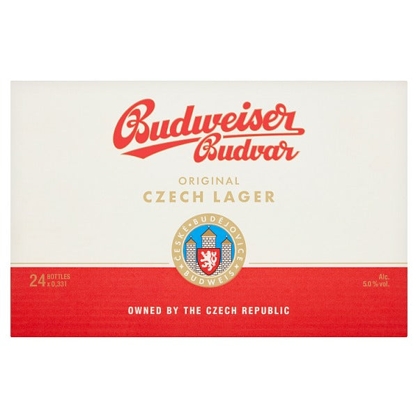 Budweiser Budvar Original Czech Lager 330ml, Case of 24 Budweiser Budvar