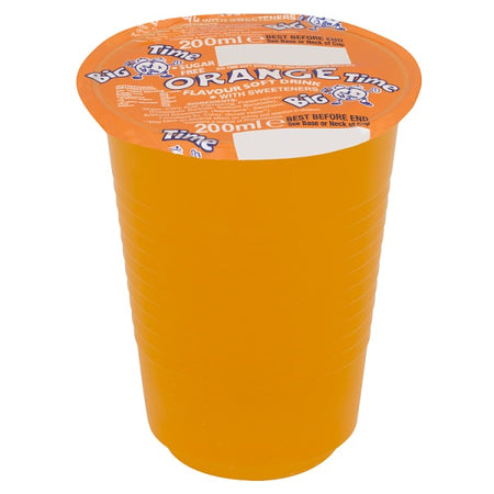 Big Time Orange Flavour Soft Drink with Sweeteners 200ml, Case of 24 Big Time