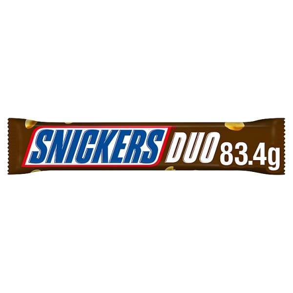 Snickers Chocolate Duo Bar 83.4g, Case of 32 British Hypermarket-uk Snickers