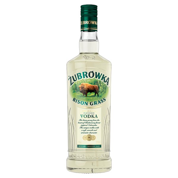 Żubrówka Bison Grass The Original Flavoured Vodka 700ml, Case of 6 British Hypermarket-uk Żubrówka