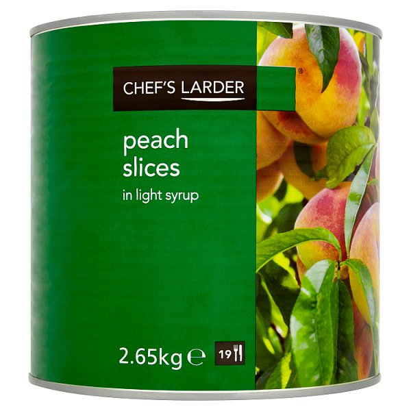 Chef's Larder Peach Slices in Light Syrup 2.65kg, Case of 6 Chef's Larder