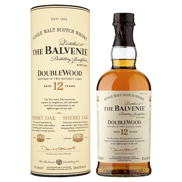 The Balvenie DoubleWood Aged 12 Years Single Malt Scotch Whisky 70cl British Hypermarket-uk The Balvenie
