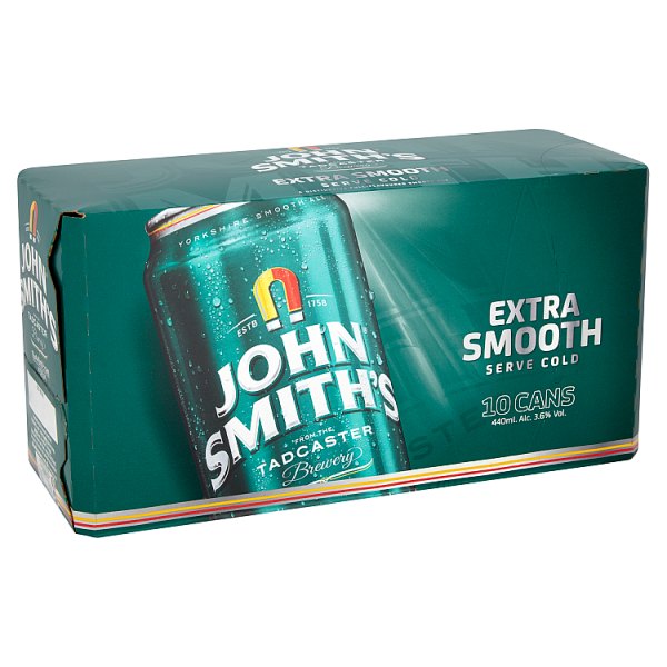 John Smith's Extra Smooth Ale 10 x 440ml Cans, Case of 2 John Smith's