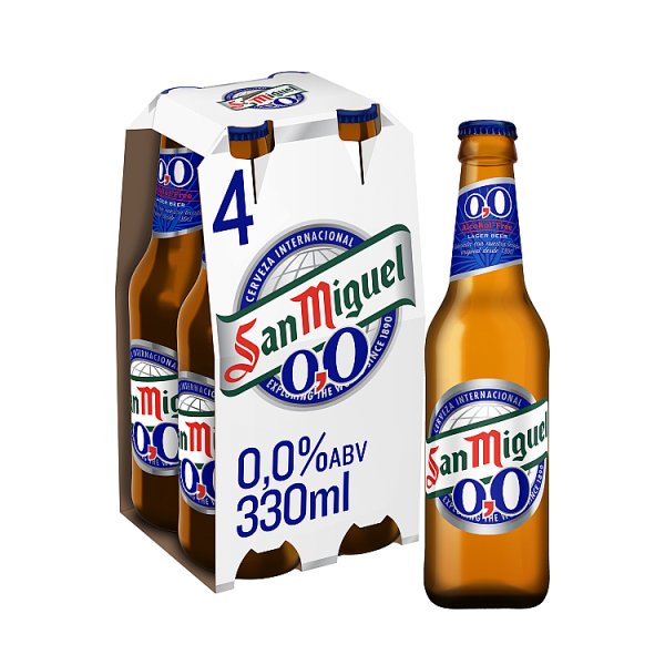 San Miguel Alcohol Free Lager Beer 4 x 6 x 330ml British Hypermarket-uk San Miguel