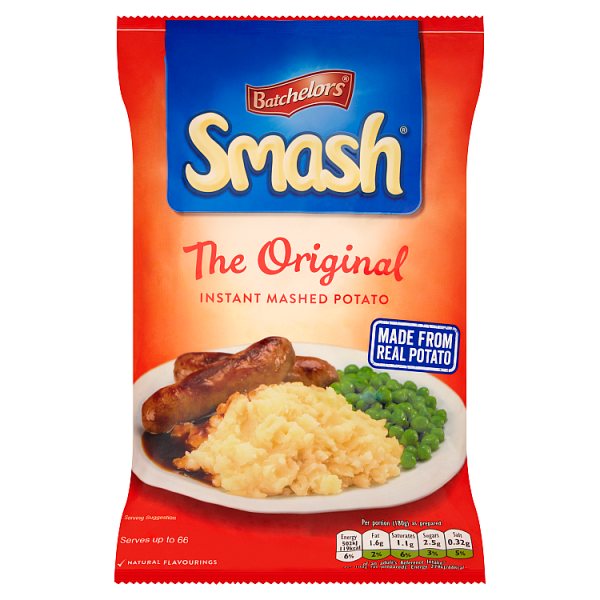 Batchelors Smash Original Instant Mash Potato 2kg, Case of 4 British Hypermarket-uk Batchelors