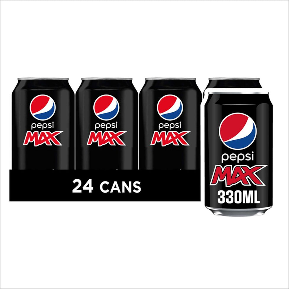 Pepsi Max No Sugar Cola Can 24x330ml Pepsi