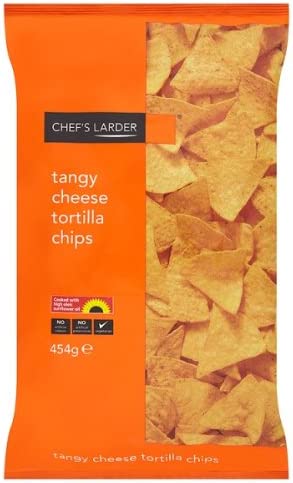 Chef's Larder Tangy Cheese Tortilla Chips, Case of 6 Chef's Larder