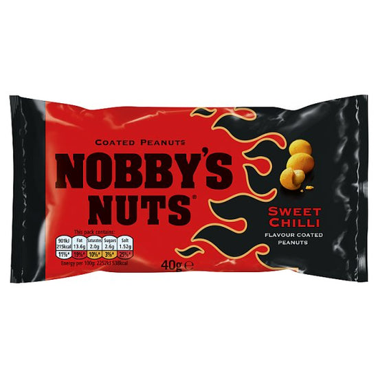 Nobby's Nuts Sweet Chilli Coated Peanuts 40g, Case of 20 Nobby's