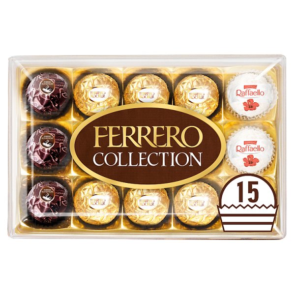 Ferrero Collection Gift Box of Chocolates 15 Pieces (172g), Case of 6 Ferrero