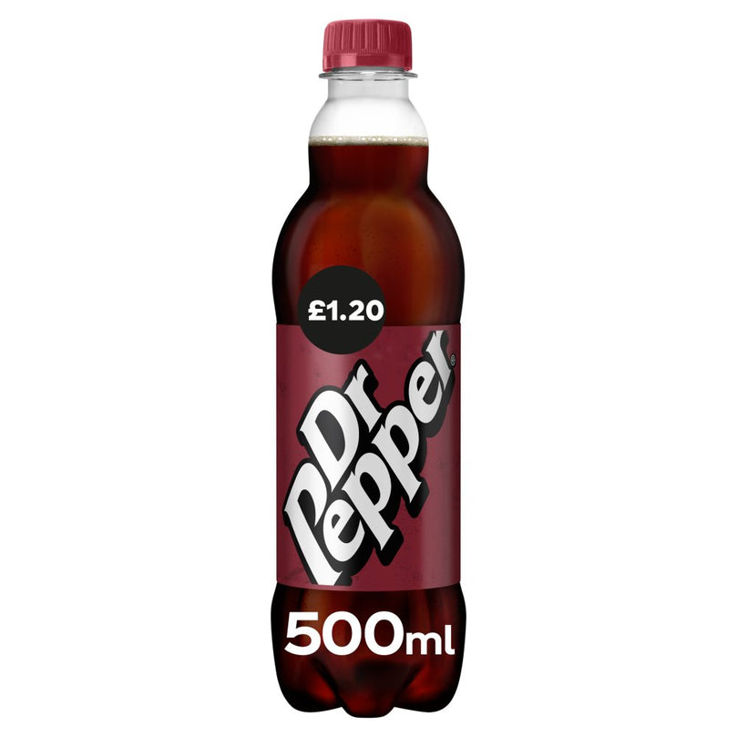Dr Pepper 500ml [PM £1.15 ] Case of 12 Dr Pepper
