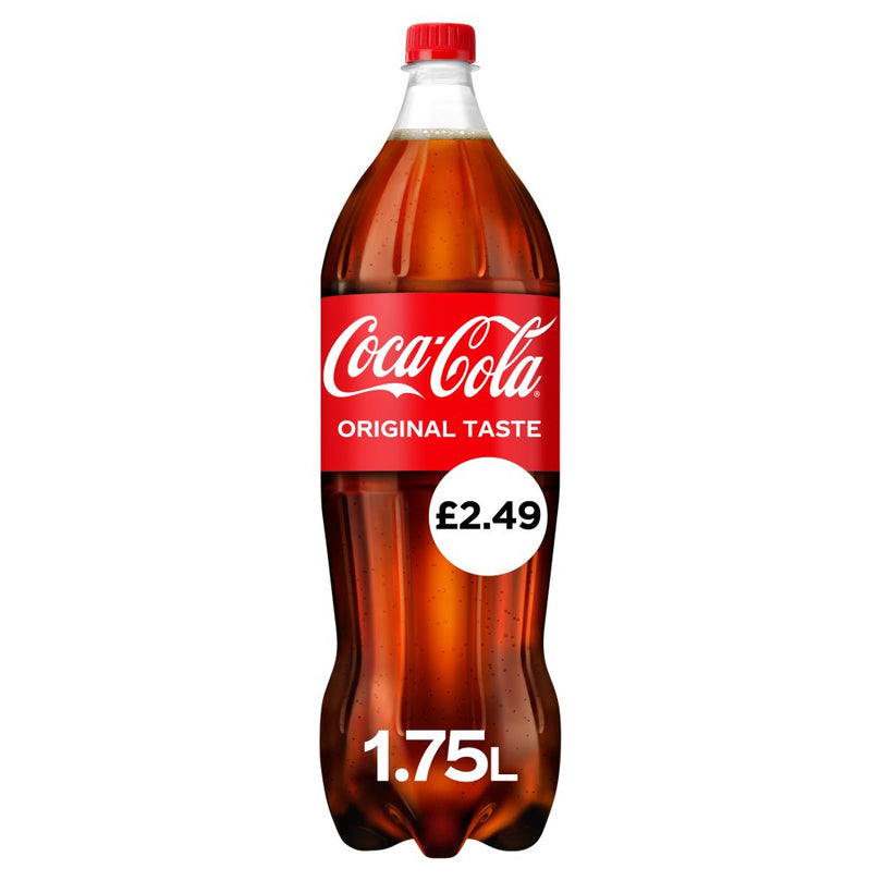 Coca-Cola Original Taste 1.75L [PM £2.49 ], Case of 6 Coca-Cola
