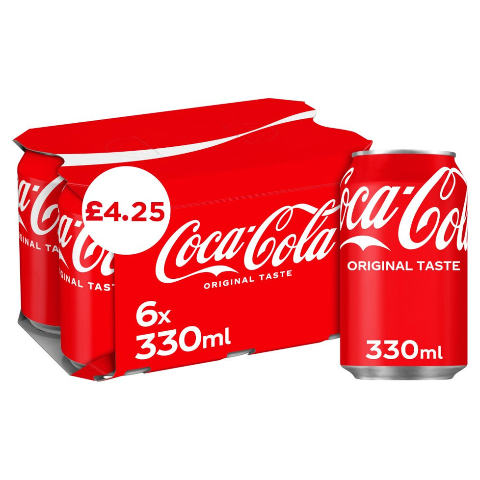 Coca-Cola Original Taste 6 x 330ml £4.25, Case of 4 Coca-Cola