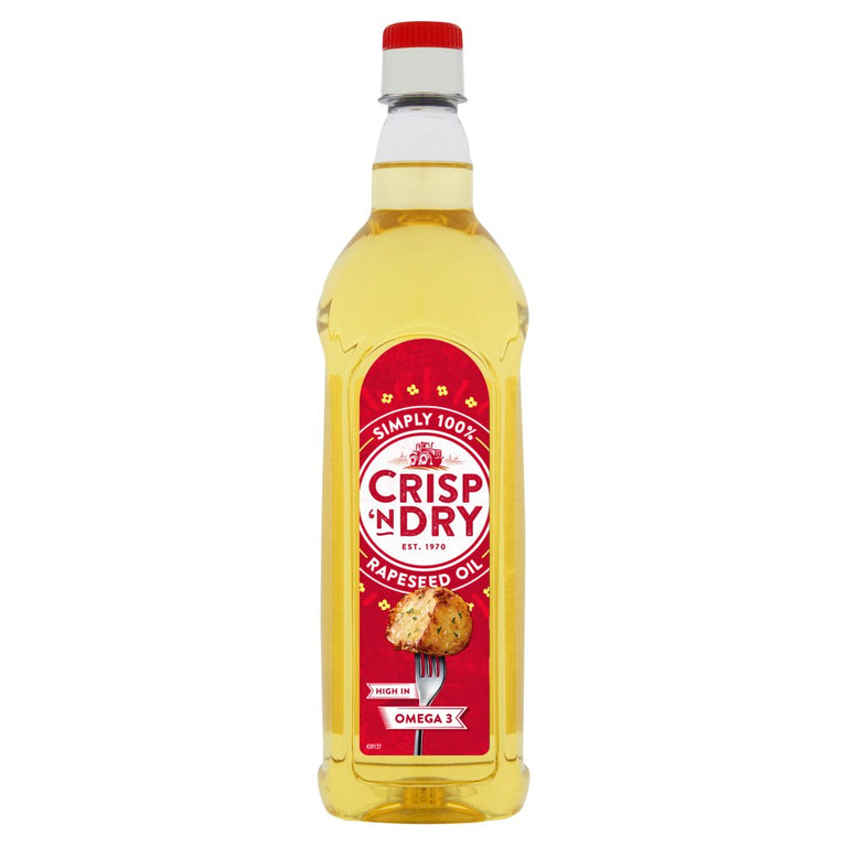 Crisp 'n Dry Rapeseed Oil 1 Litre, Case of 8 Crisp 'n Dry