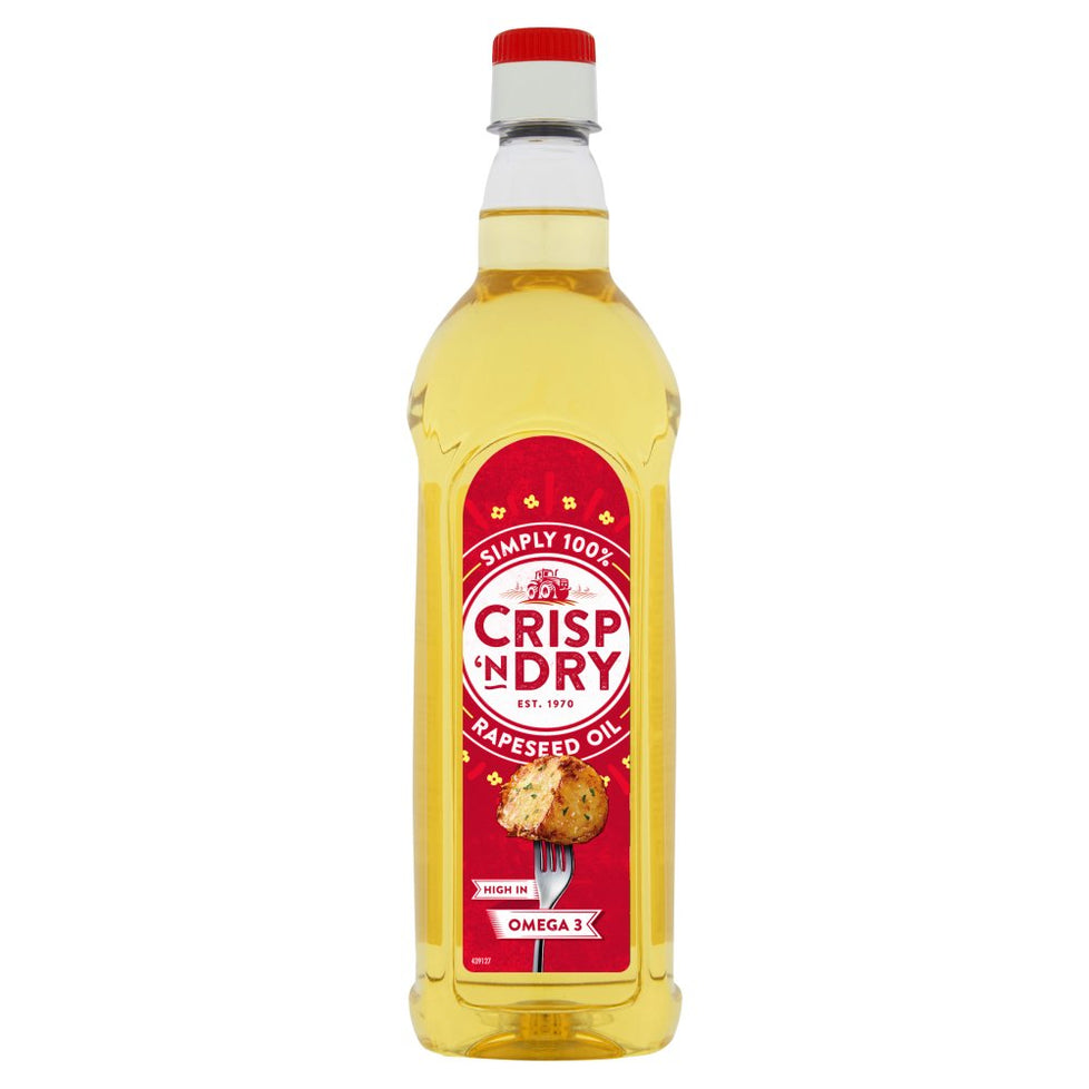 Crisp 'n Dry Rapeseed Oil 1 Litre, Case of 8 Crisp 'n Dry