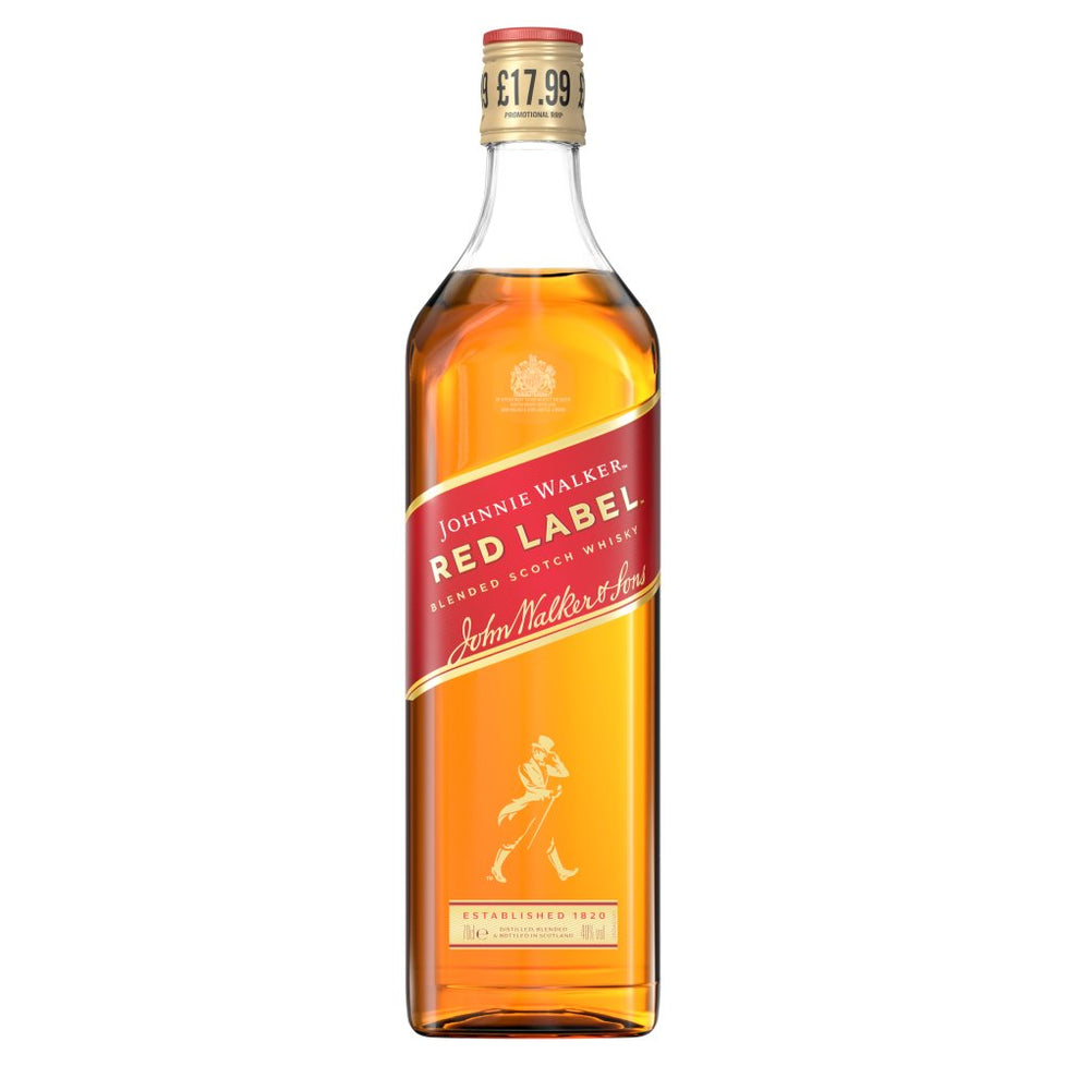 Johnnie Walker Red Label Blended Scotch Whisky 70cl [PM £17.99 ], Case of 6 Johnnie Walker
