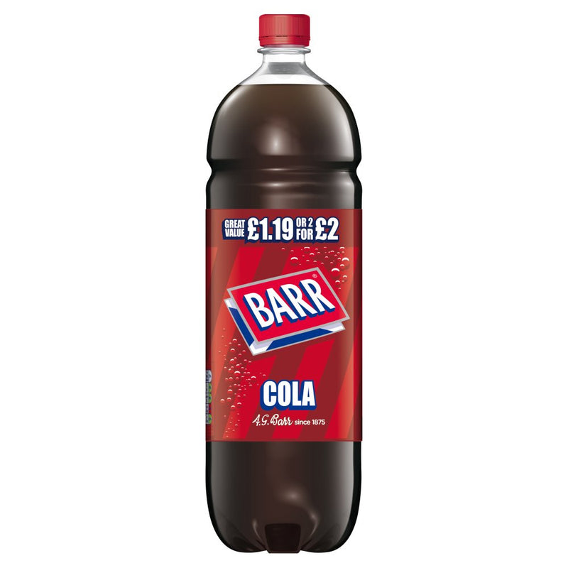 Barr Cola 2L Bottle PMP £1.19 or 2 for £2 [PM £1.19 2 for £2.00 ], Case of 6 Barr
