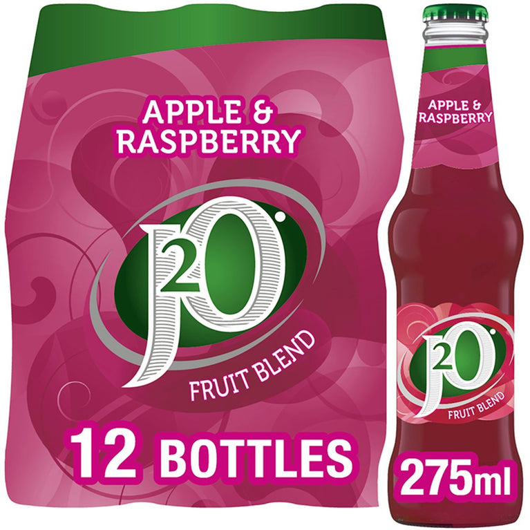 J2O Fruit Blend Apple & Raspberry 275ml, Case of 12 J2O