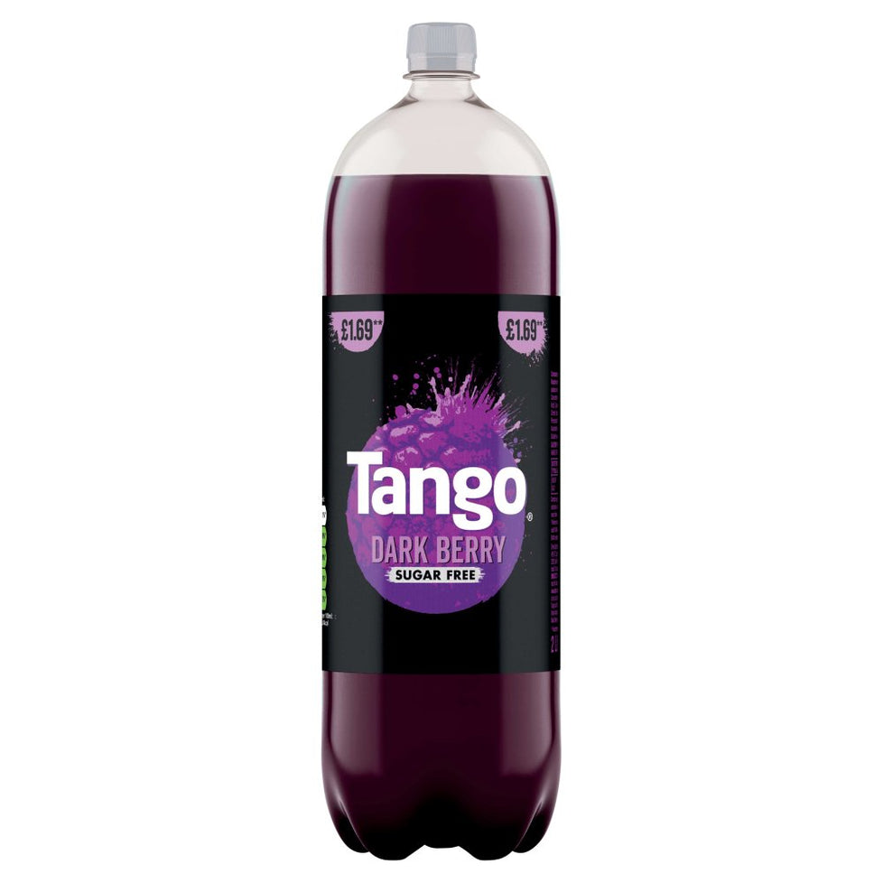 Tango Dark Berry Sugar Free 2 Litres, Case of 6 Tango
