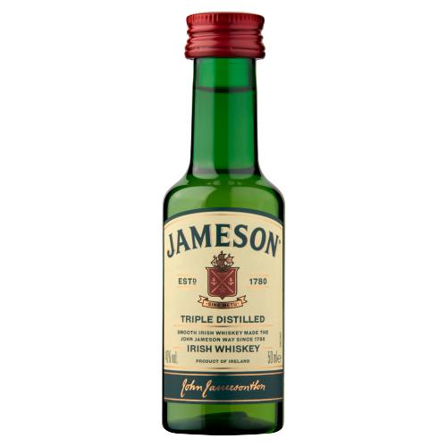 Jameson Triple Distilled Irish Whiskey 50ml, Case of 12 Jameson