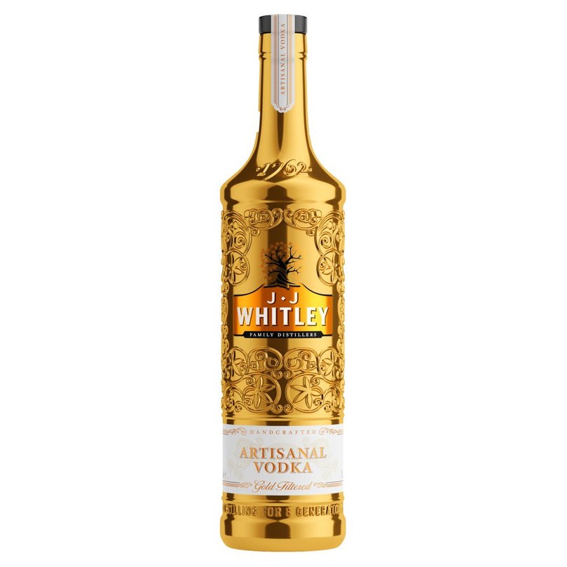 J.J Whitley Gold Artisanal Vodka 70cl, Case of 6 J.J Whitley