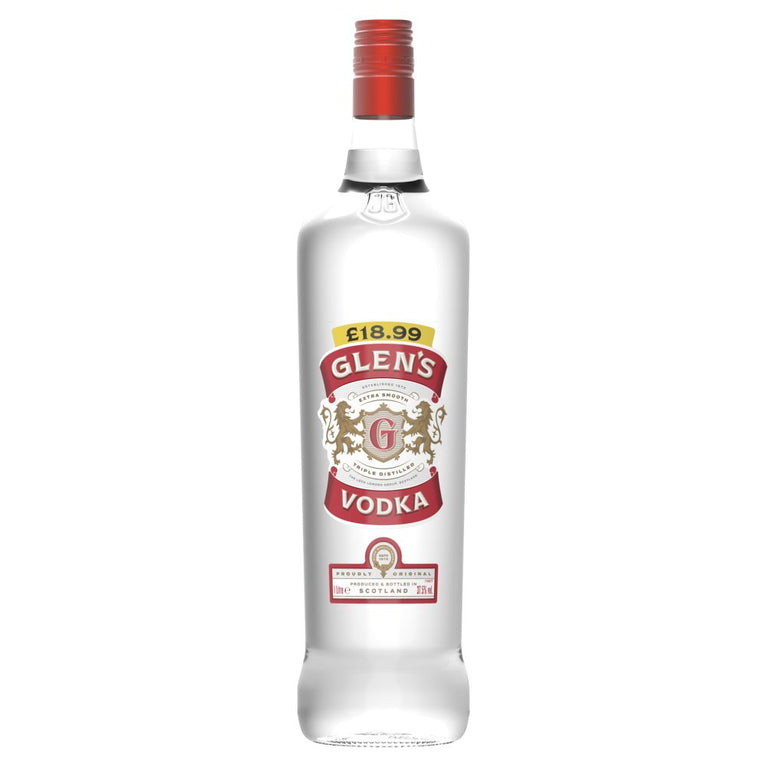 Glen's Vodka 1 Litre [PM £18.99 ], Case of 6 Glen's