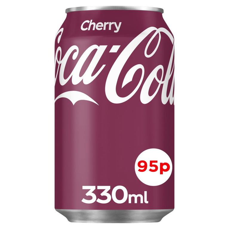 Coca-Cola Cherry 24 x 330ml [PM 95p ], Case of 24 Coca-Cola