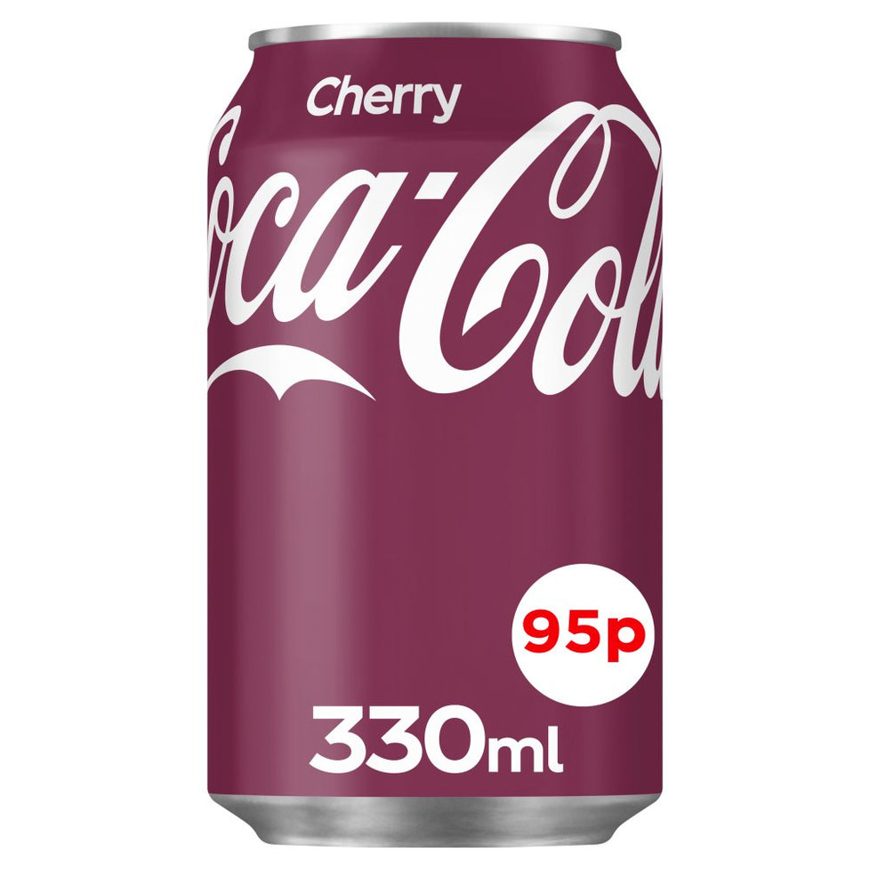 Coca-Cola Cherry 24 x 330ml [PM 95p ], Case of 24 Coca-Cola